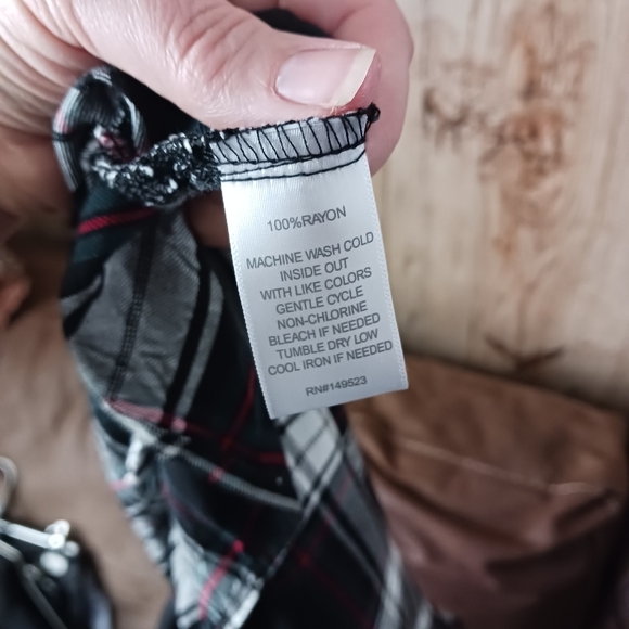 Alexander Jordan Glen Plaid Half Button Tunic Size XL - Picture 7 of 9